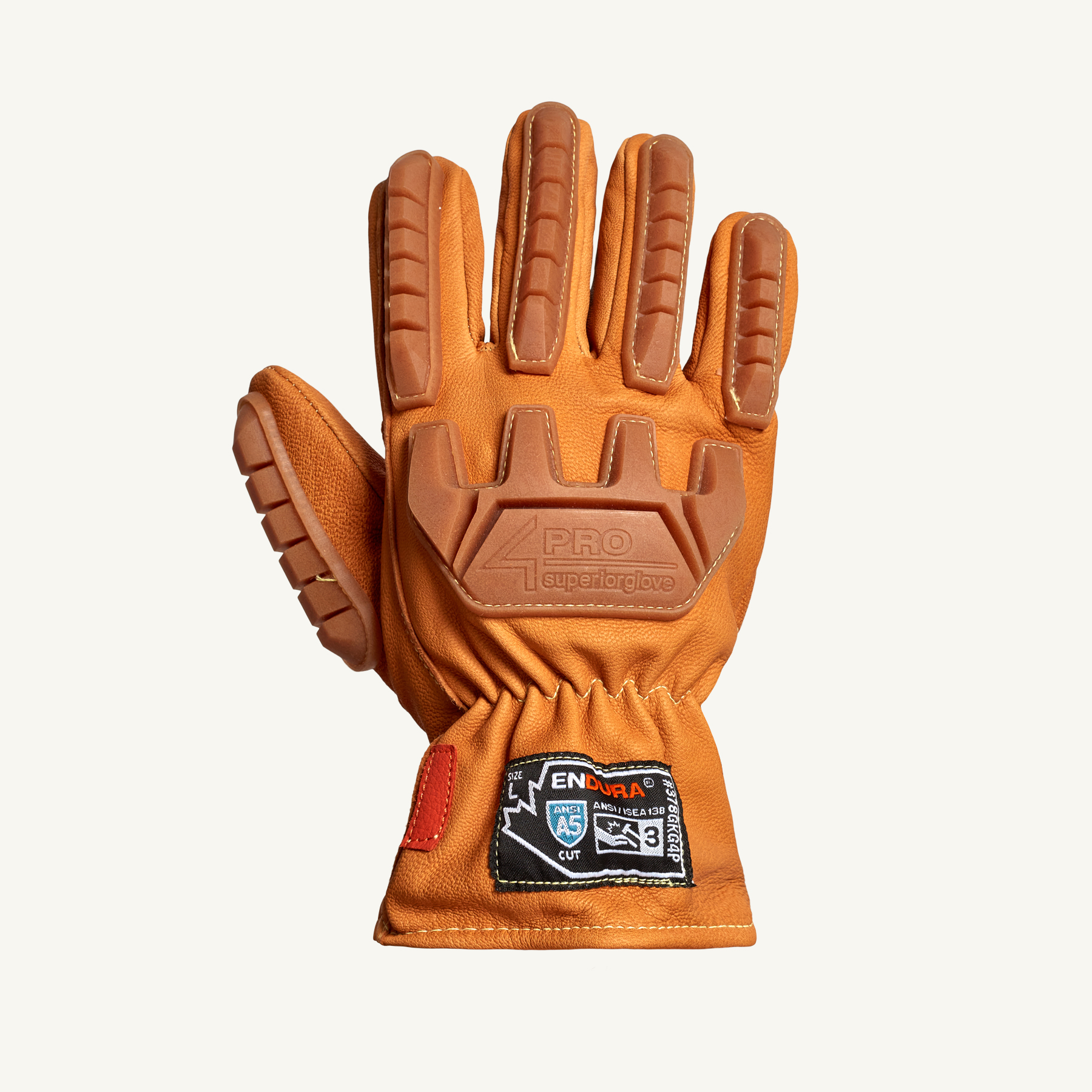 Endura® 378GKG4P Work Glove 4Pro™ Leather AnitImapct A5 Safety Glove